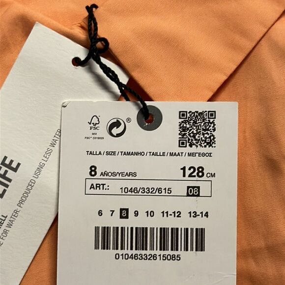 ZARA Kids | Orange | POPLIN SHIRT - Picture 5 of 5